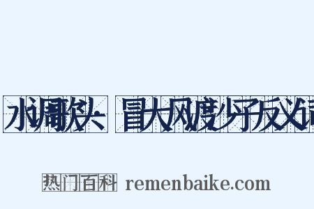 水调歌头·冒大风渡沙子反义词是什么意思的图片
